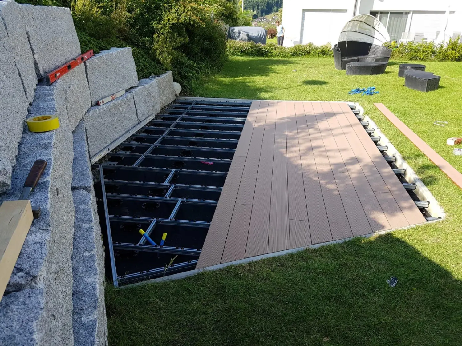 Terrasse von Handwerksbetrieb